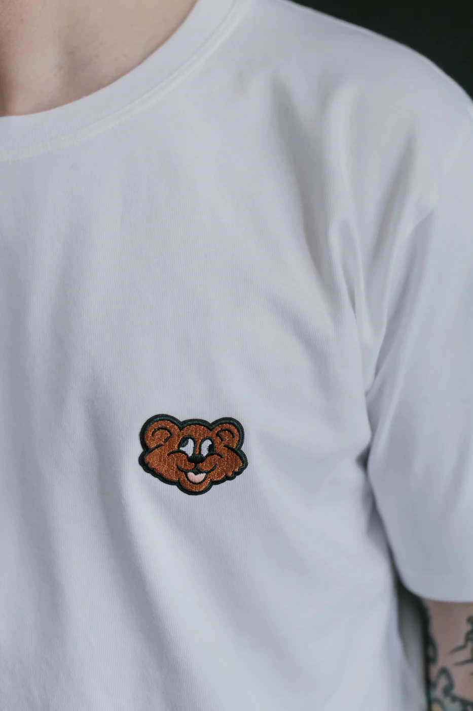 Shaggy Bear T-Shirt - White - Image 15
