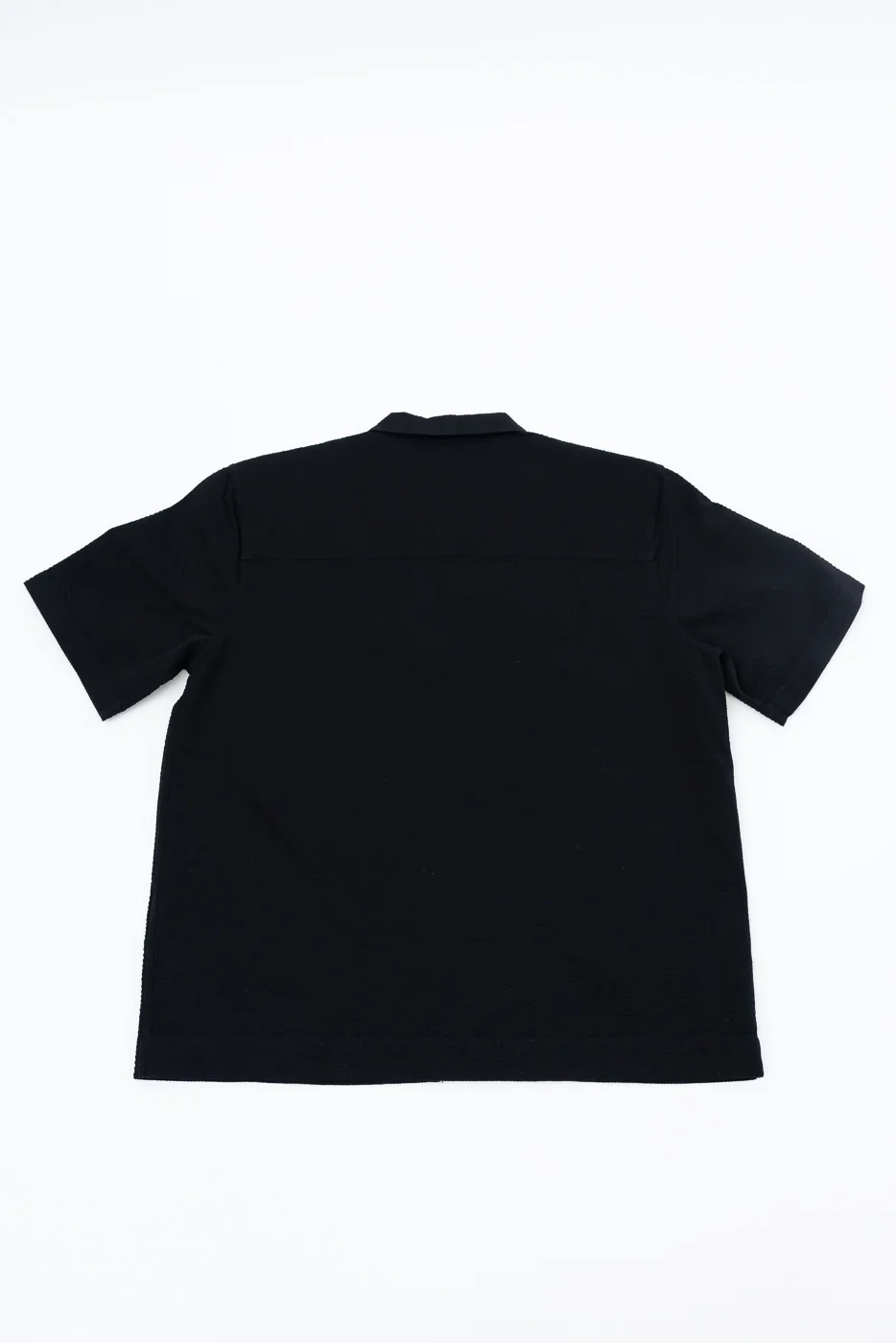 Short Sleeve Loop Shirt - Black Seersucker - Image 5
