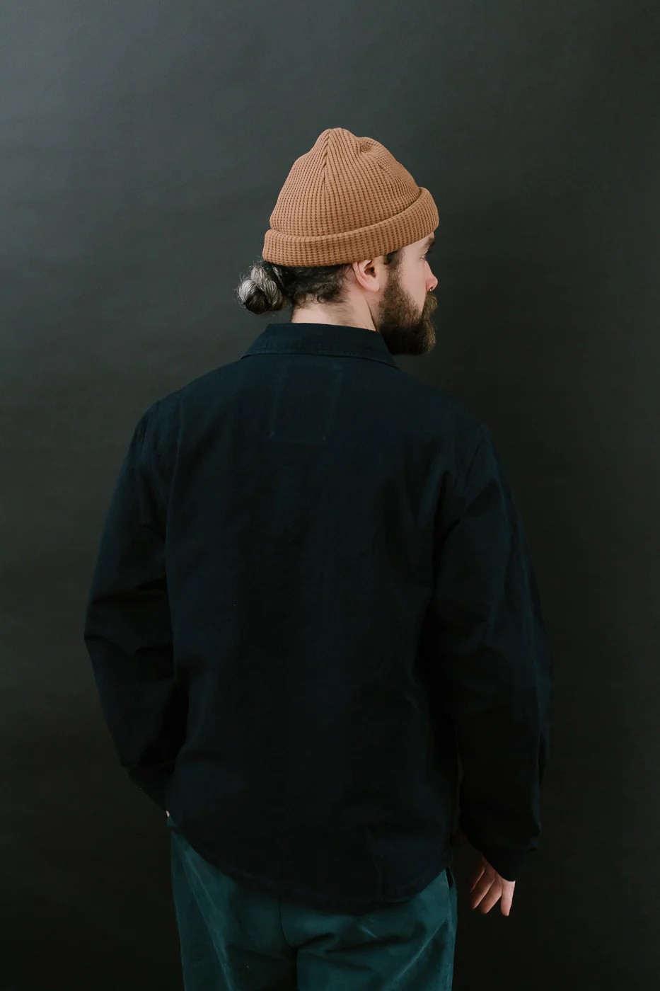 SJAS24-ARW - Cotton Ripstop "Kokiran" Military Shirt - Natural Indigo x Indigo - Image 11