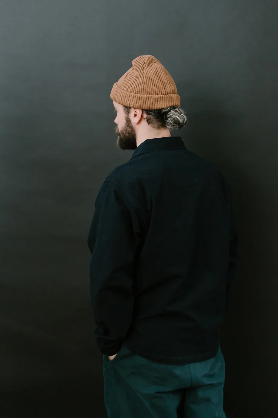 SJAS24-ARW - Cotton Ripstop "Kokiran" Military Shirt - Natural Indigo x Indigo - Image 12