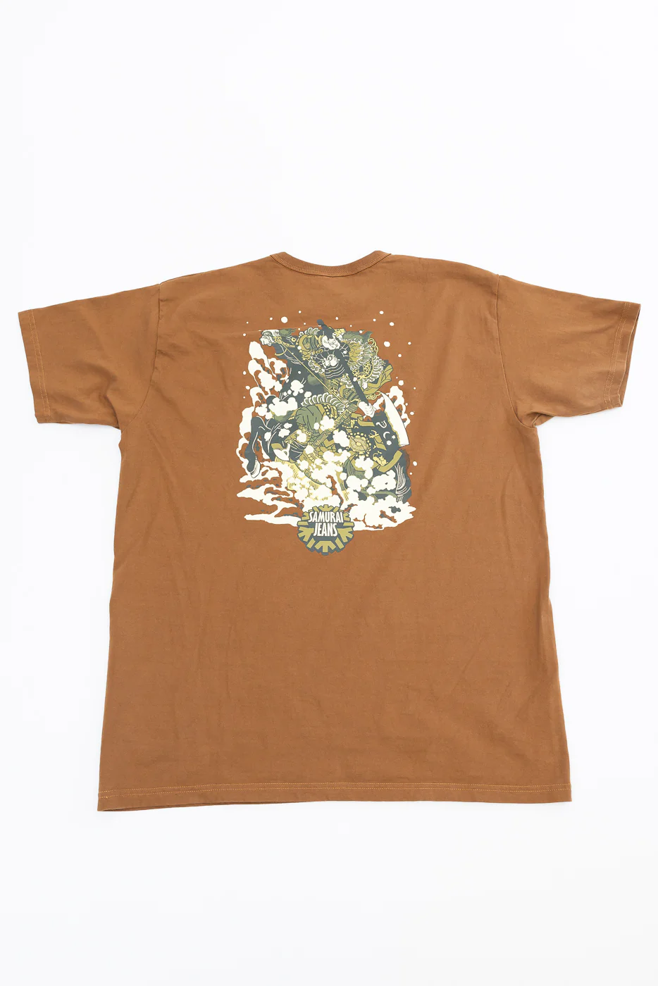 SJST26-102L - "Winter is Coming" 3cm Longer Heavyweight T-Shirt - Brown - Image 5
