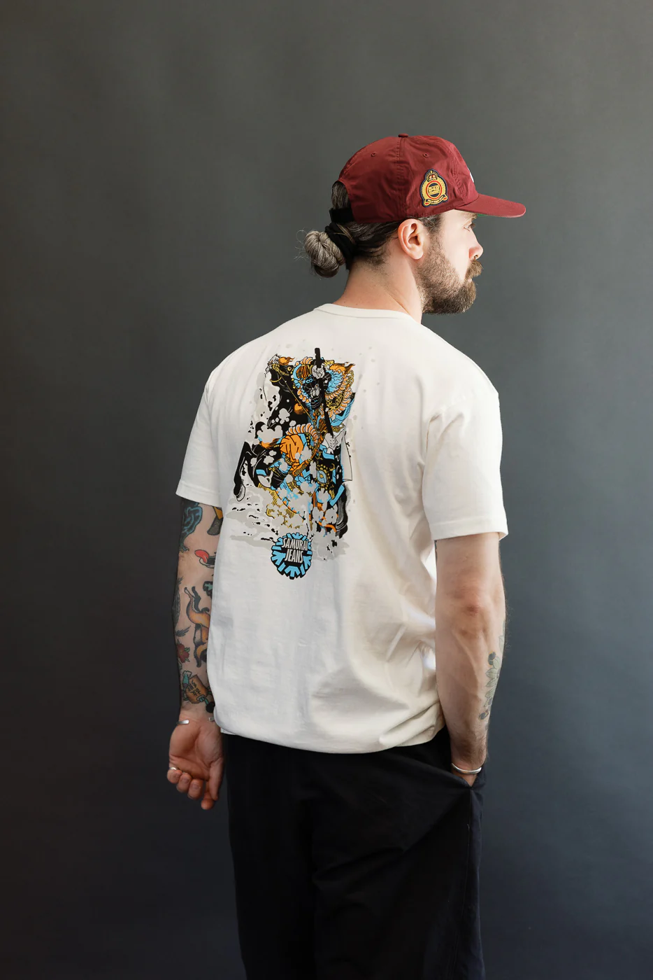 SJST26-102L - "Winter is Coming" 3cm Longer Heavyweight T-Shirt - White - Image 11