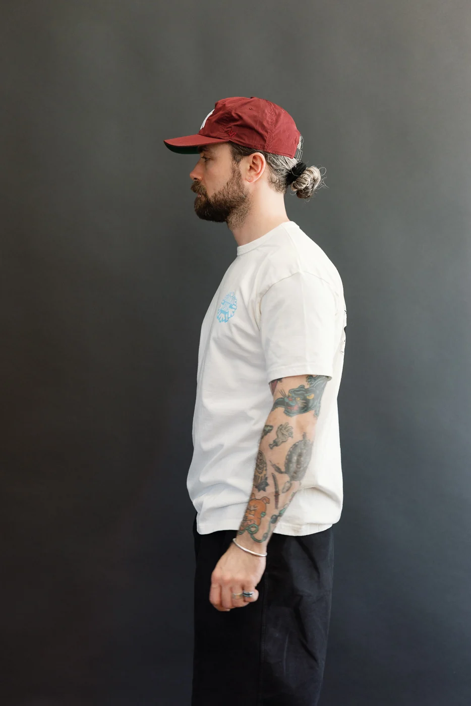 SJST26-102L - "Winter is Coming" 3cm Longer Heavyweight T-Shirt - White - Image 13