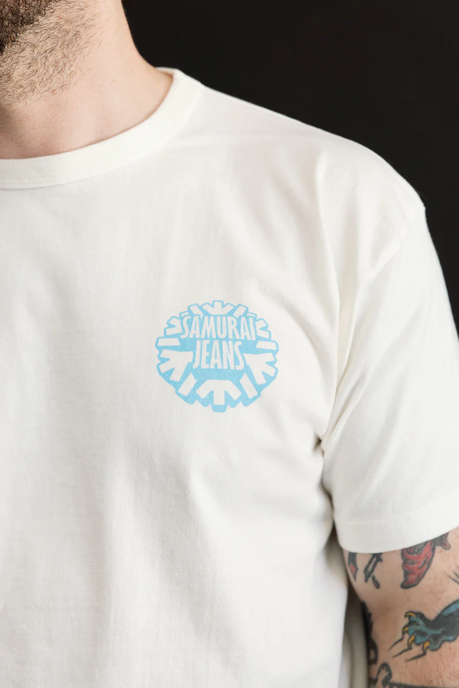 SJST26-102L - "Winter is Coming" 3cm Longer Heavyweight T-Shirt - White - Image 15
