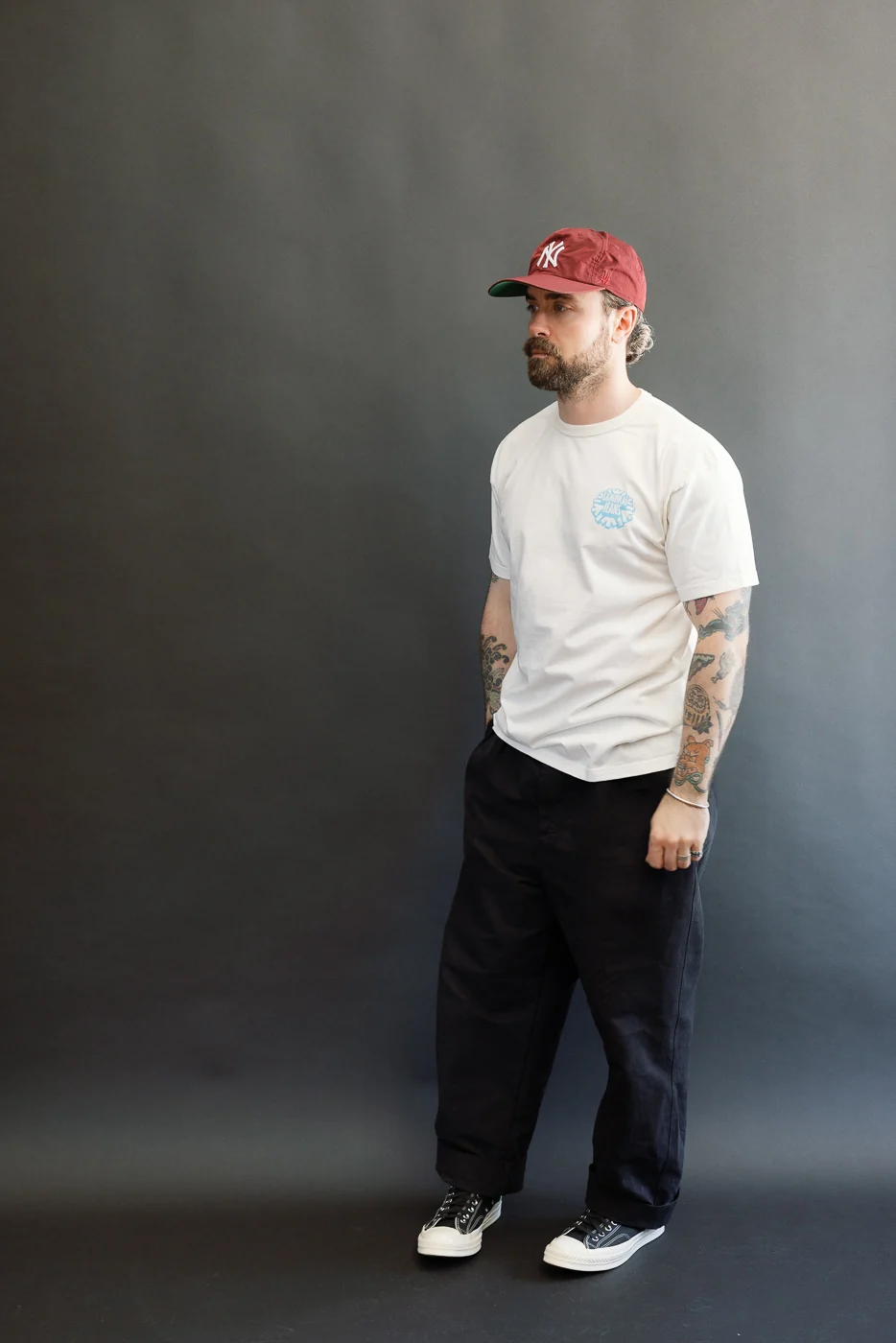 SJST26-102L - "Winter is Coming" 3cm Longer Heavyweight T-Shirt - White - Image 7
