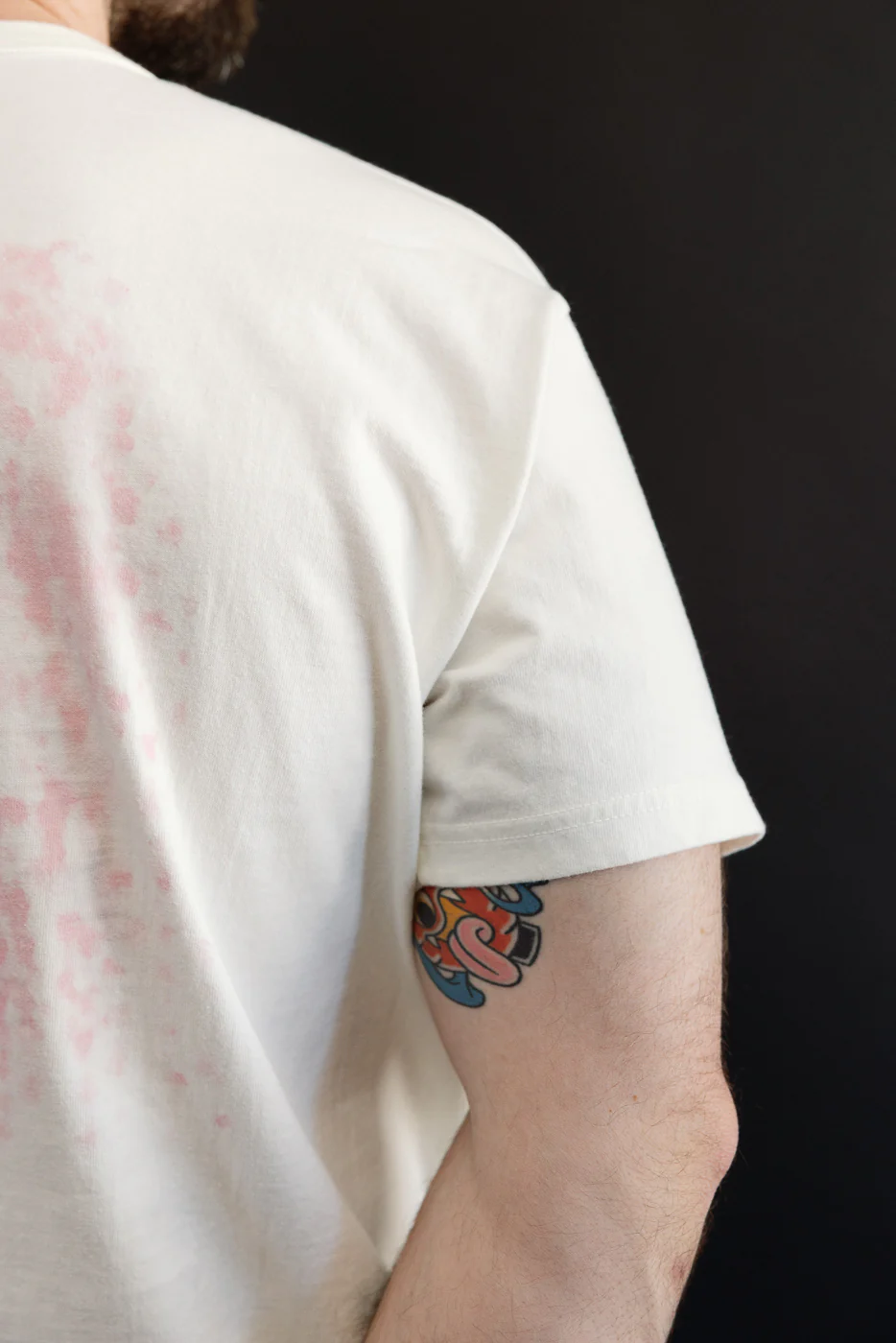 SJST26-104L - "Bursting Forth" 3cm Longer Heavyweight T-Shirt - White - Image 21