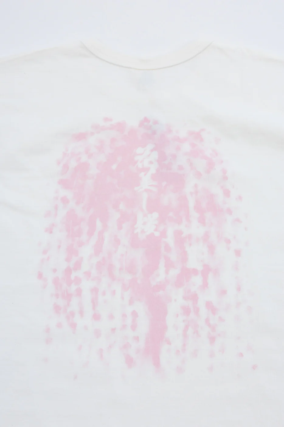 SJST26-104L - "Bursting Forth" 3cm Longer Heavyweight T-Shirt - White - Image 4