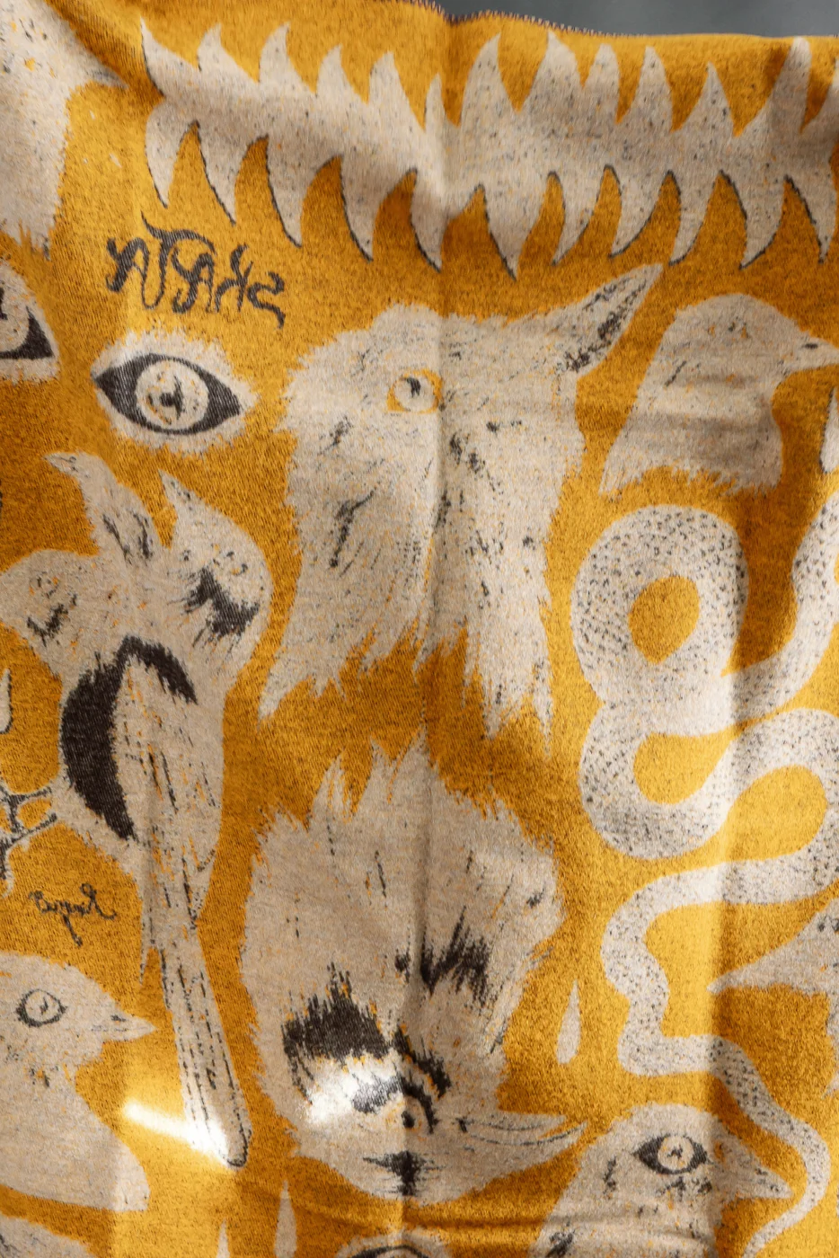 Skata Blanket Ragnar Persson Collab - Grey, Brown, Yellow - Image 12