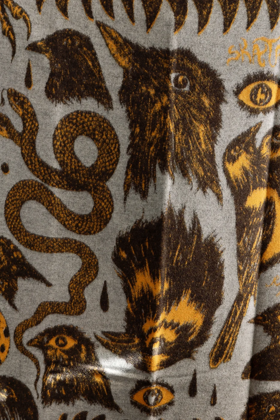 Skata Blanket Ragnar Persson Collab - Grey, Brown, Yellow - Image 7