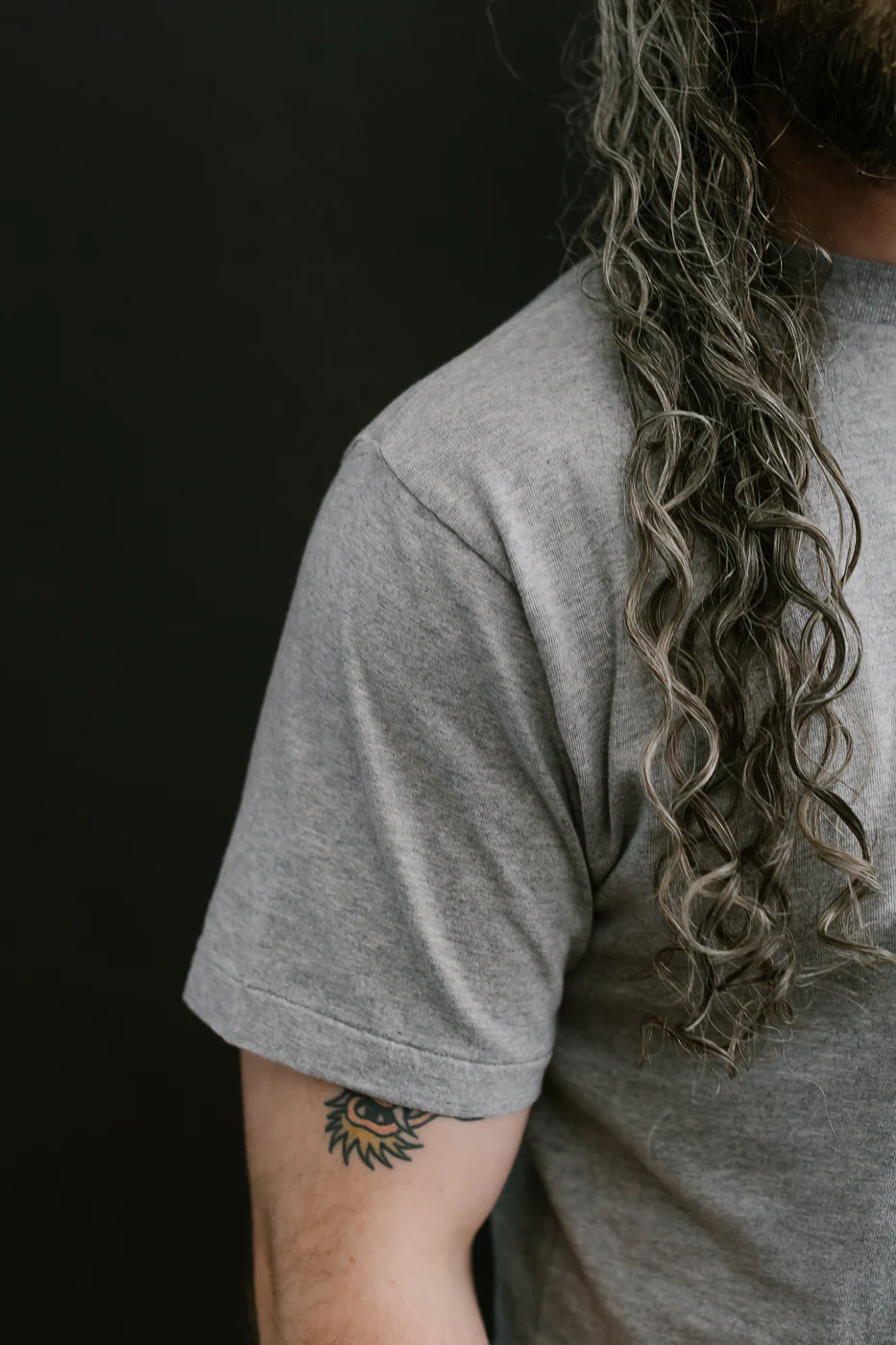 "Slub Jersey" Flocky Ghosts Print Tee - Heather Grey - Image 18