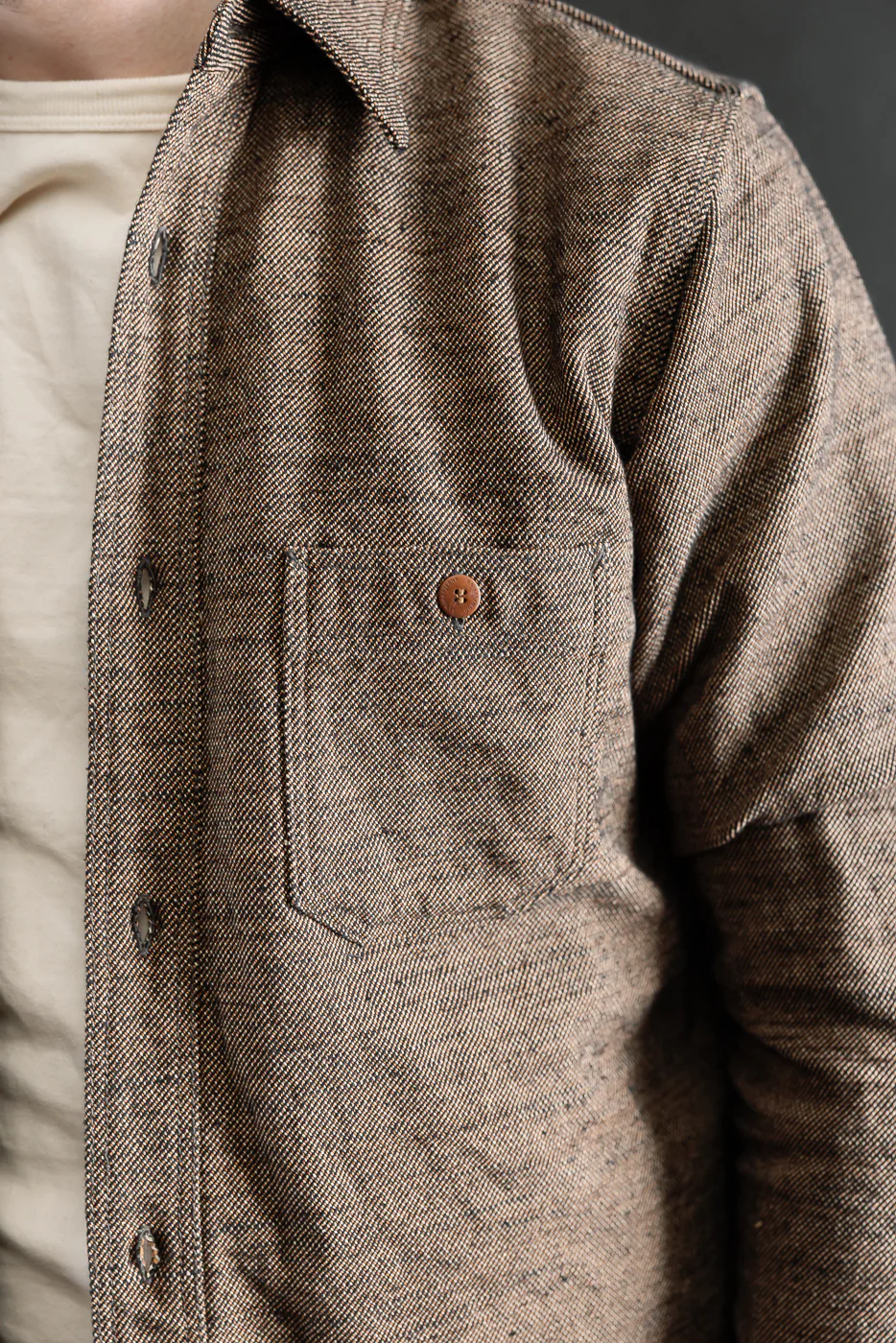 SMN25-01W - Elemental Flannel Shirt - Black - Image 15
