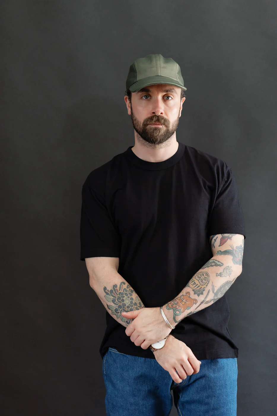 SS-5011-IDBK - Jersey Crew Neck Short Sleeve T-shirt - Black Indigo - Image 5