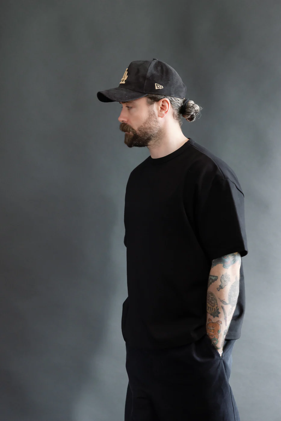Strong Tee - 11oz Heavyweight Jersey - Black - Image 12