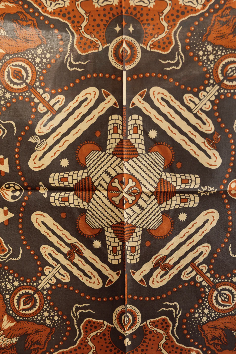 Tarot XIII Bandana - Red, Brown - Image 8