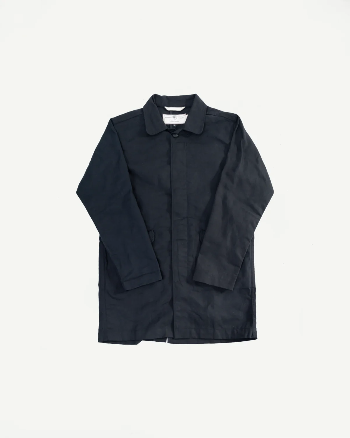 10oz - Trench Coat Dry Waxed Canvas - Black