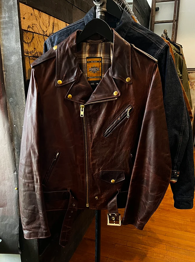 *Very Gently Used* Hand Oiled Lightweight Naked Perfecto Jacket - Brown