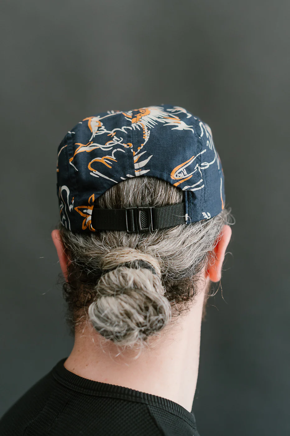 X-003-CCM-509 - 5-Panel Cap Casa Print - Navy - Image 10