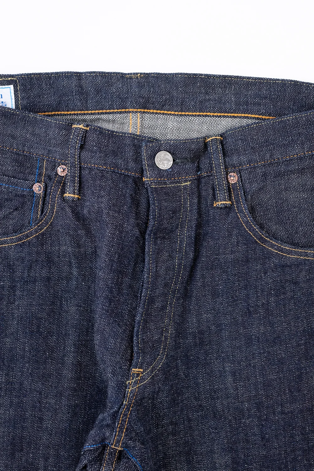 TNK202BE - 14oz "ZETTO" Selvedge High Tapered - Indigo OW - Image 3